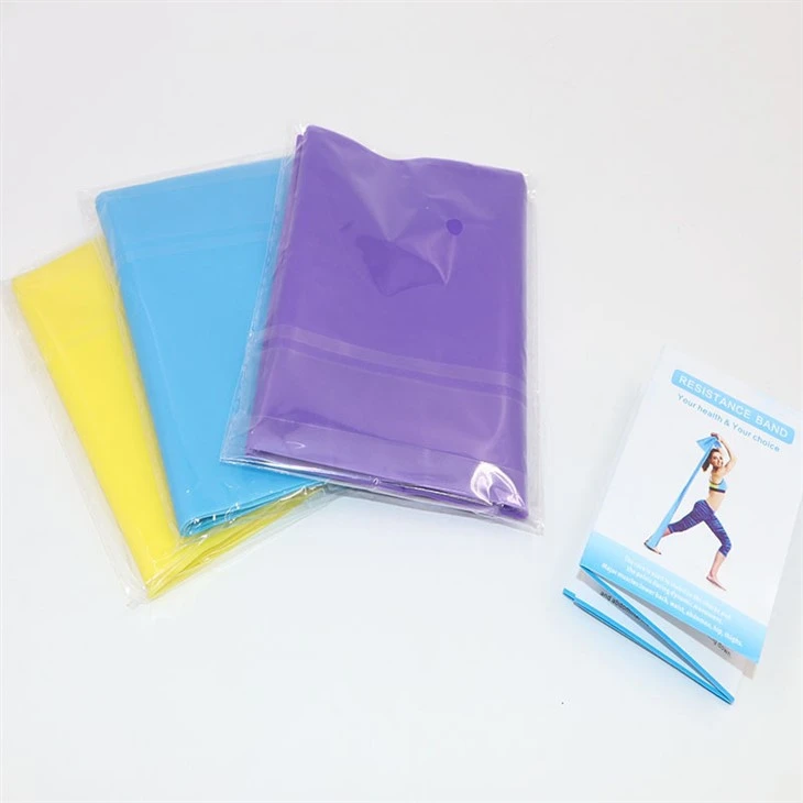 TPE Three-Color Yoga Resistance Band Set factory