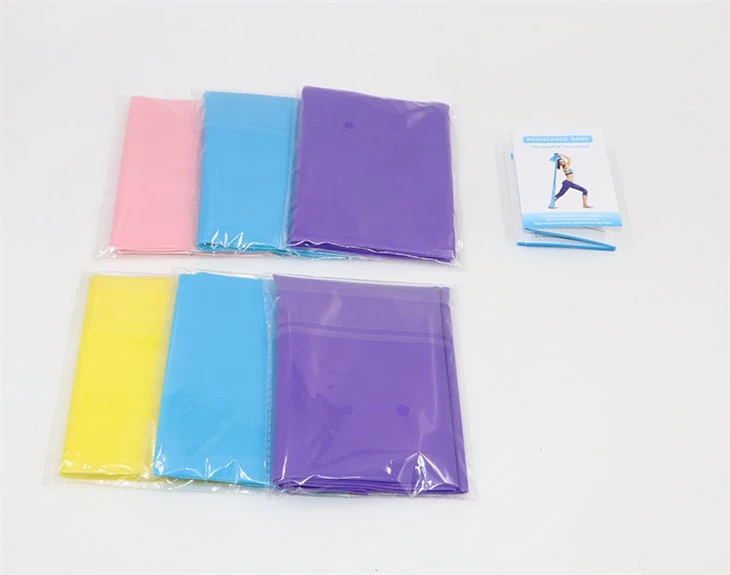 TPE Three-Color Yoga Resistance Band Set factory