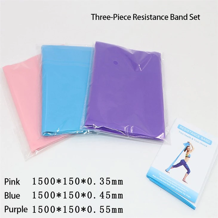 TPE Three-Color Yoga Resistance Band Set high quality